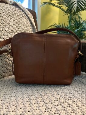 Vintage Coach Soho Mercer Pre-Style British Tan Leather Crossbody USA 1297-316